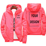 Men’s Custom Logo Waterproof Windbreaker