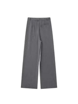 Women Fashion With Darts Front Pockets Wide Leg Pants Vintage High Waist Zipper Fly Female Trousers Mujer 3
