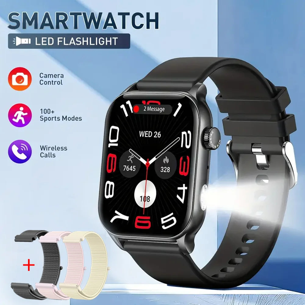 SENBONO-AMOLED-Smart-Watch-Bluetooth-Call-LED-Flashlight-100-Sport-Mode-DIY-Dial-Custom-Camera-Control