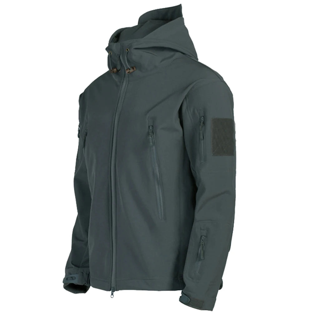 Military Shark Skin Soft Shell Jackets Men Tactical Windproof Waterproof jacket 4