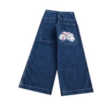 Y2K Embroidered Baggy Jeans