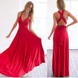 Fashion BandageLong Dresses Women Girl Summer Boho Female Long Dresses Fashion Multi Rope Bandage Drersses