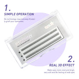 DIY A/M Shape Spikes Cluster Eyelash Extension Fish Tail Mix 3D Heat Bonded False Lashes Individual Makeup Natural Premade Fan 5