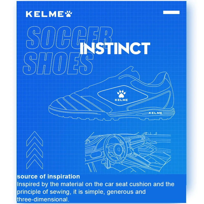 KELME Men Training TF Soccer Shoes Artificial Grass Anti-Slippery Youth Football Shoes AG Sports Training Shoes   871701 4