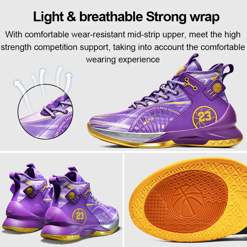 Men's Fashion Basketball Sneakers | Breathable Running & Sport Shoes 3