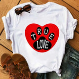 Unisex Colorful Heart & Paw Print T-Shirt