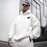 Man Hooded Sweatshirts All Season Daily Casual Sports Hoody Coats Home Outdoor Comfort Gym Fitness Hoodies Fashion Men's Clothes 3