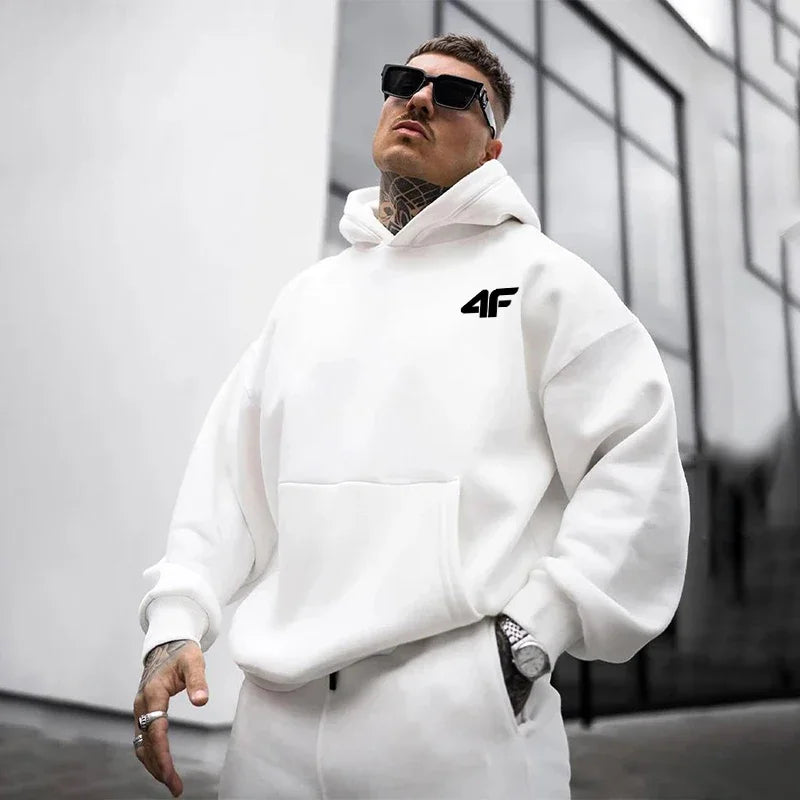 Man Hooded Sweatshirts All Season Daily Casual Sports Hoody Coats Home Outdoor Comfort Gym Fitness Hoodies Fashion Men's Clothes 3