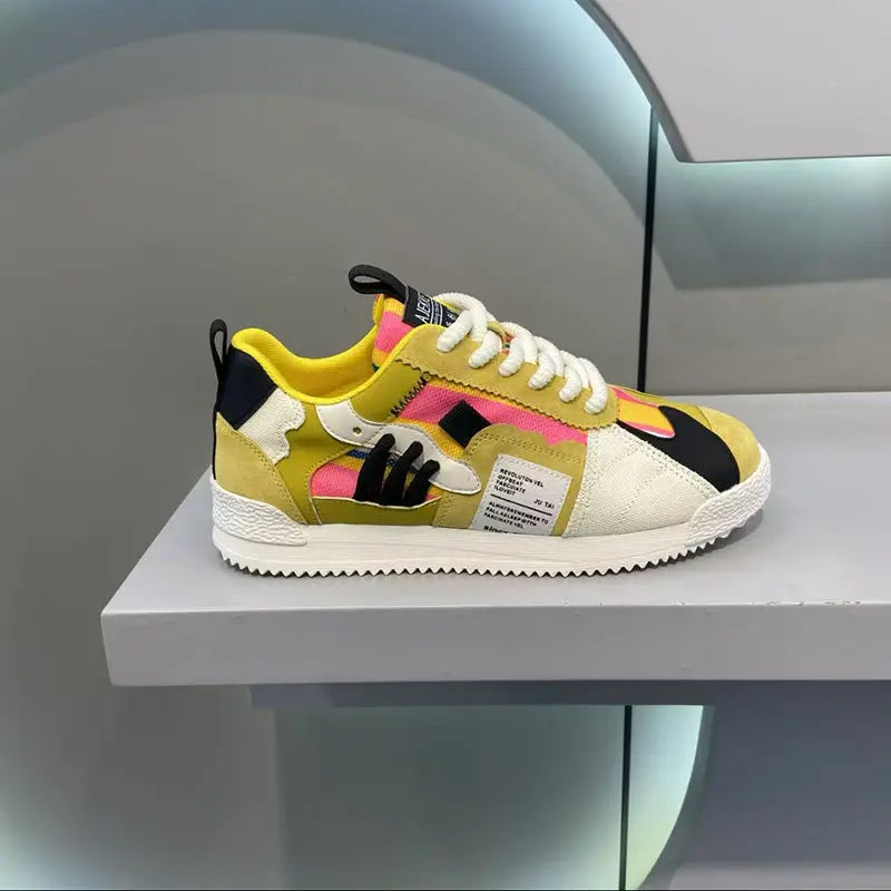 Classic Canvas Men Casual Sport Shoes Fashion Male Breathable Walking Sneakers Lightweight Slip on Men Tennis Shoes Couple Flats 4