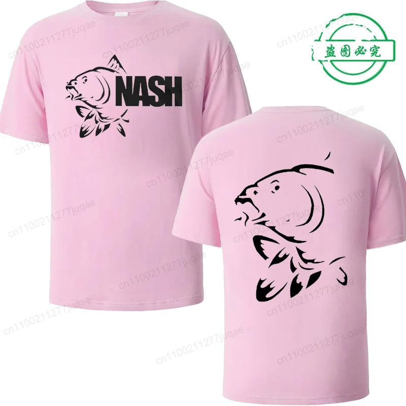 Funny Fishinger Carp Fish Fisherman Sporter T Shirts Men Summer Fashion Harajuku Short Sleeve O Neck Streetwear Black T-shirts 5