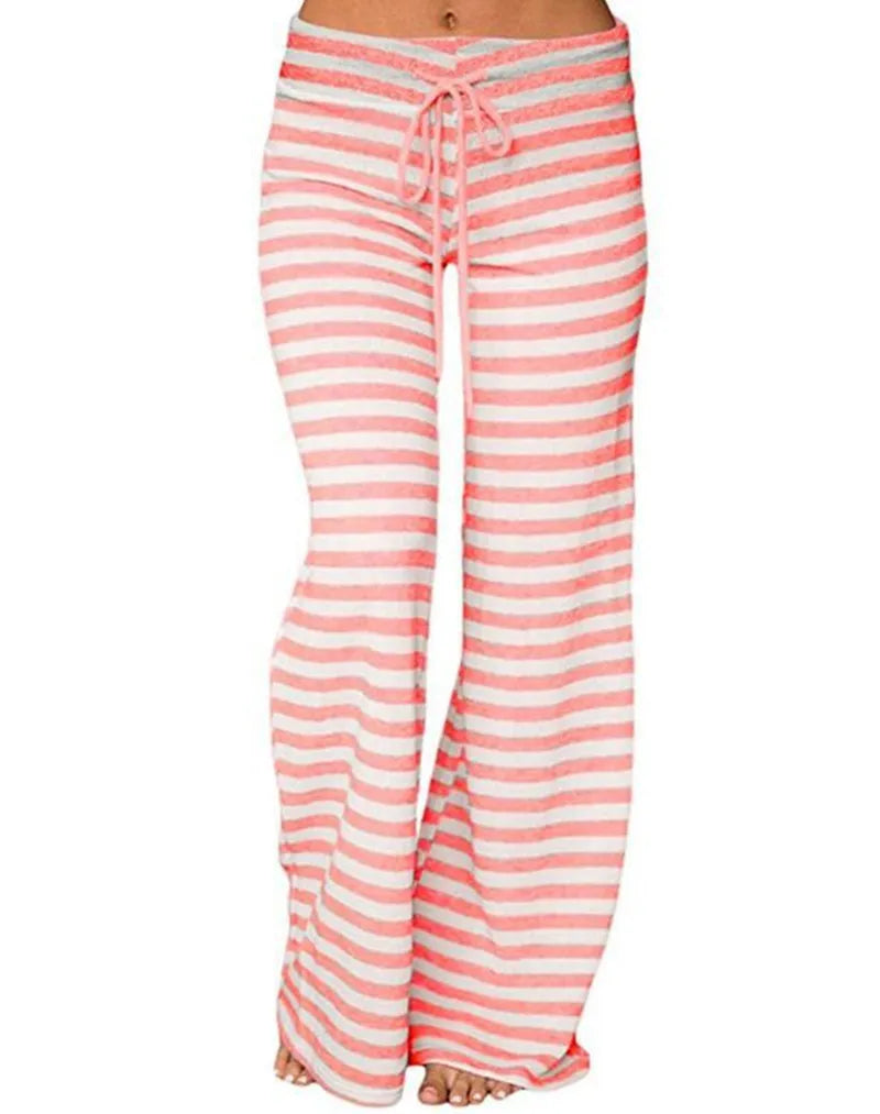 Print-Sleep-Bottom-Women-Cotton-Long-Pant-Home-Pajamas-Soft-Slip-Summer-Pants-Drawstring-Big-Size