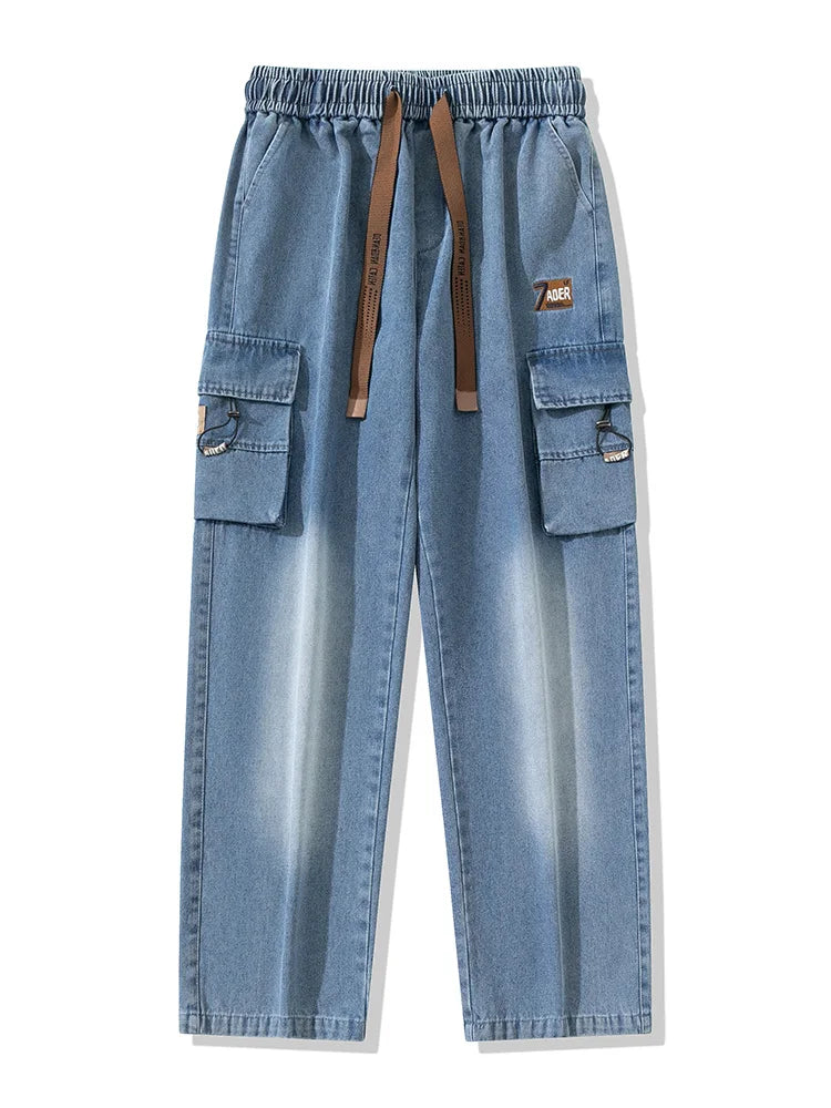 Men’s Big & Tall Wide-Leg Cargo Jeans