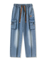 Men’s Big & Tall Wide-Leg Cargo Jeans
