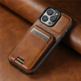 Luxury Wallet Phone Case Card Holder Leather Magnetic Pocket Cover For iPhone 16 15 14 13 12 11 Pro Max Plus XS XR 16ProMax 2