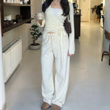 Women’s Flare-Sleeve Cardigan & Wide-Leg Trouser Set
