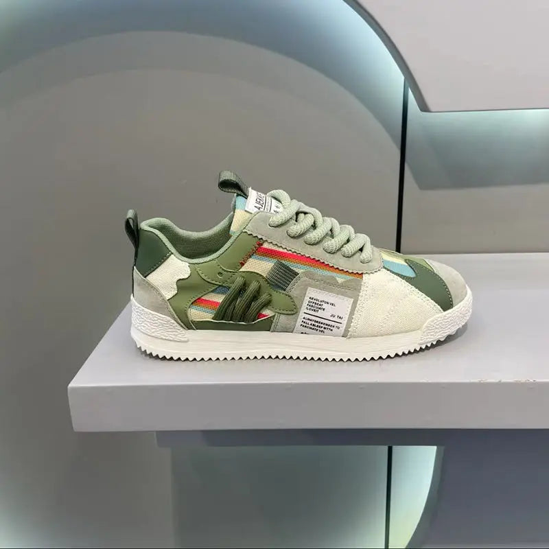 Classic Canvas Men Casual Sport Shoes Fashion Male Breathable Walking Sneakers Lightweight Slip on Men Tennis Shoes Couple Flats 3