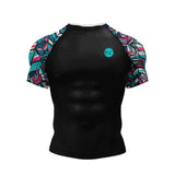 Cody Lundin Short Sleeve Pink Mens Jiu Jitsu BJJ No Gi Rash Guard Sublimation Men Running Training T-shirts Strech Fitness Tees