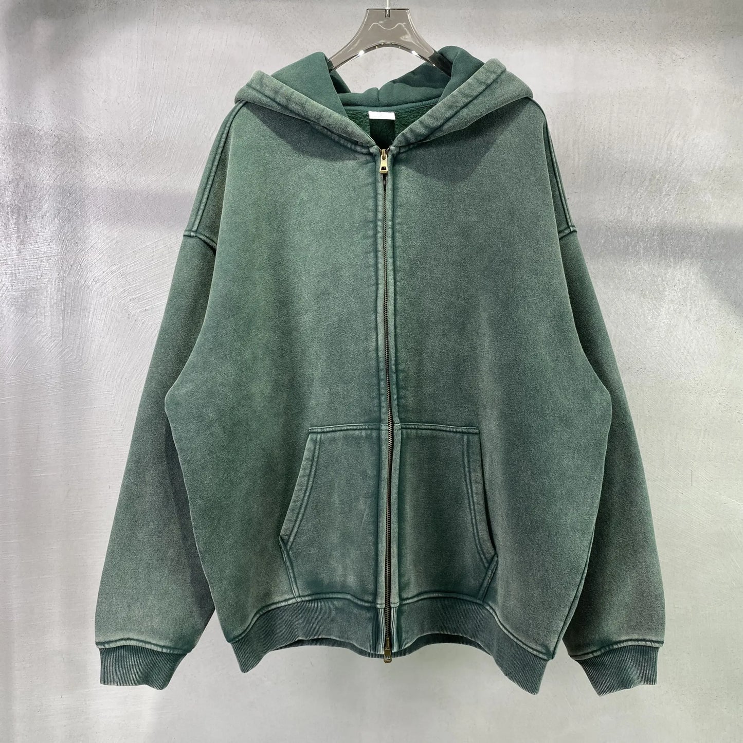 Batik fleece zippered hoodie 4