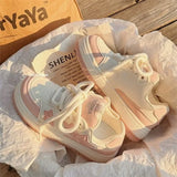 2025 New Korean Shoes Kawaii Pink Platform Sneakers Women 3