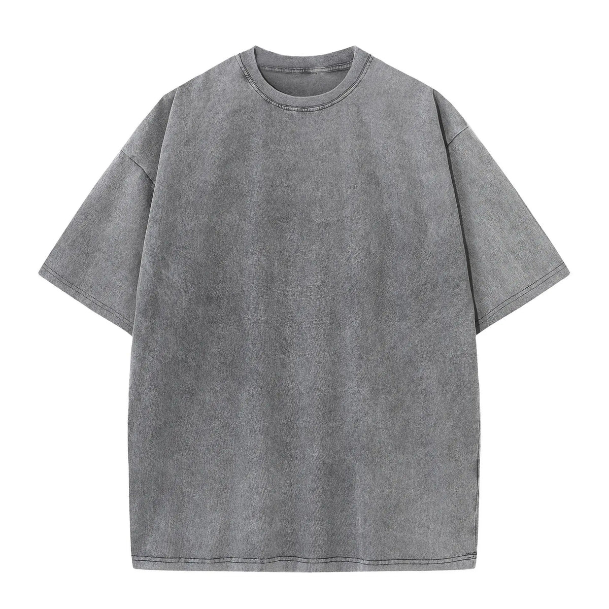 230G-Cotton-Retro-T-shirt-Drop-shoulder-Sleeve-Men-Women-Vintage-Short-sleeve-T-Shirts-Solid