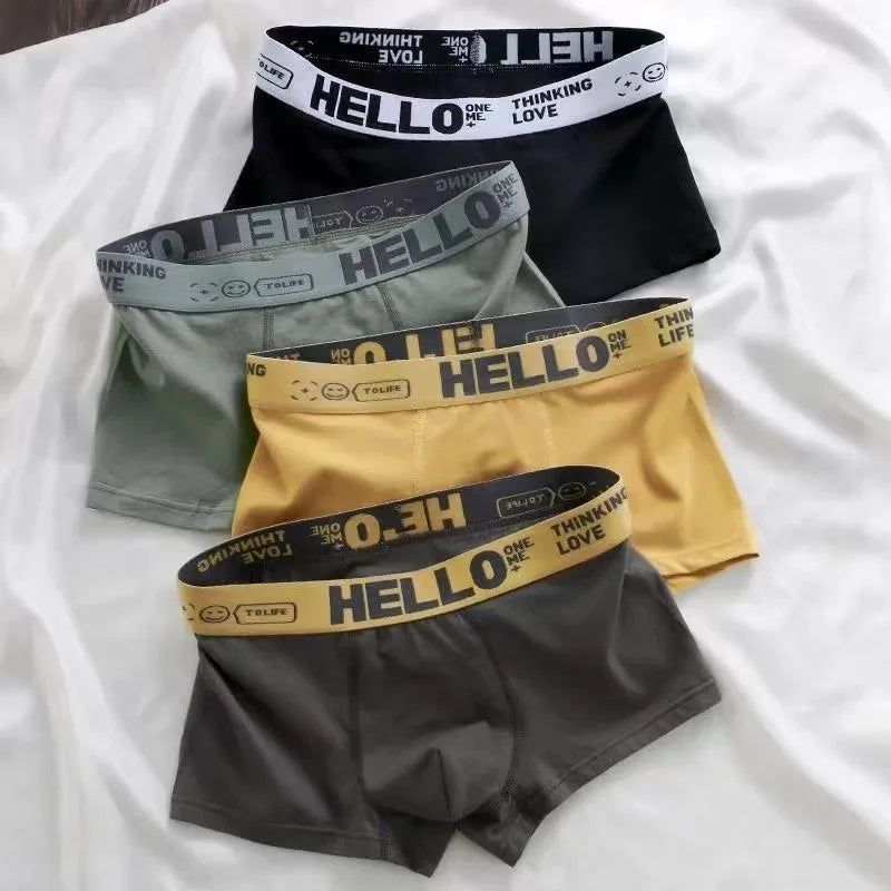 6pieces Mens Underwear Men Cotton Underpants Male Pure Men Panties Shorts Breathable Boxer Shorts Comfortable soft Plus size 2