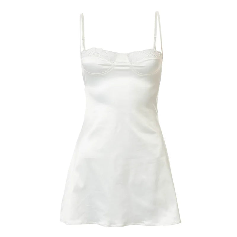 NEONBABIPINK-Sexy-White-Lace-Trim-Satin-Sundress-Fairycore-Backless-Low-Cut-A-Line-Mini-Dresses-for