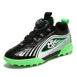 Children's Rotary Buckle Sneaker Boys Girls Professional Training Football Shoes Anti Slip Lightweight Fashion Football Footwear