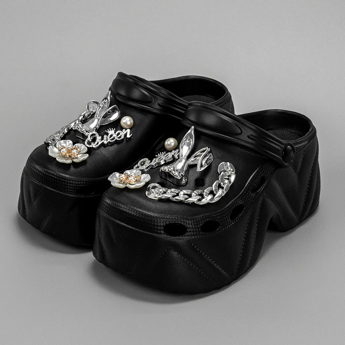 Women's Slippers 9CM High Platform Garden Fashion Clogs Shoes Women's Slippers Thick Bottom EVA Sandals Summer Girls Slippers