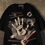 American Vintage Round Neck Short Sleeved T-shirt Men/Women Korean Inst Summer New Top 3