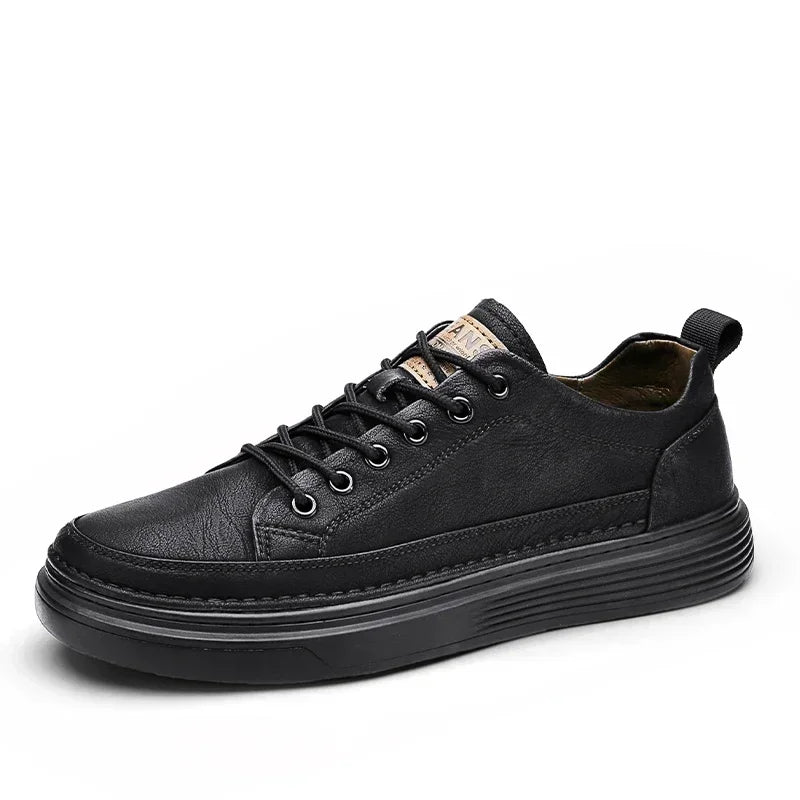 Casual Spring Men's Loafers Shoes Platform Slip on Shoes for Men Leather Sneakers New Comfort Flat Shoes Men's Sneakers