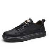 Casual Spring Men's Loafers Shoes Platform Slip on Shoes for Men Leather Sneakers New Comfort Flat Shoes Men's Sneakers