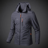 Men's Waterproof Military Hooded Windbreaker
