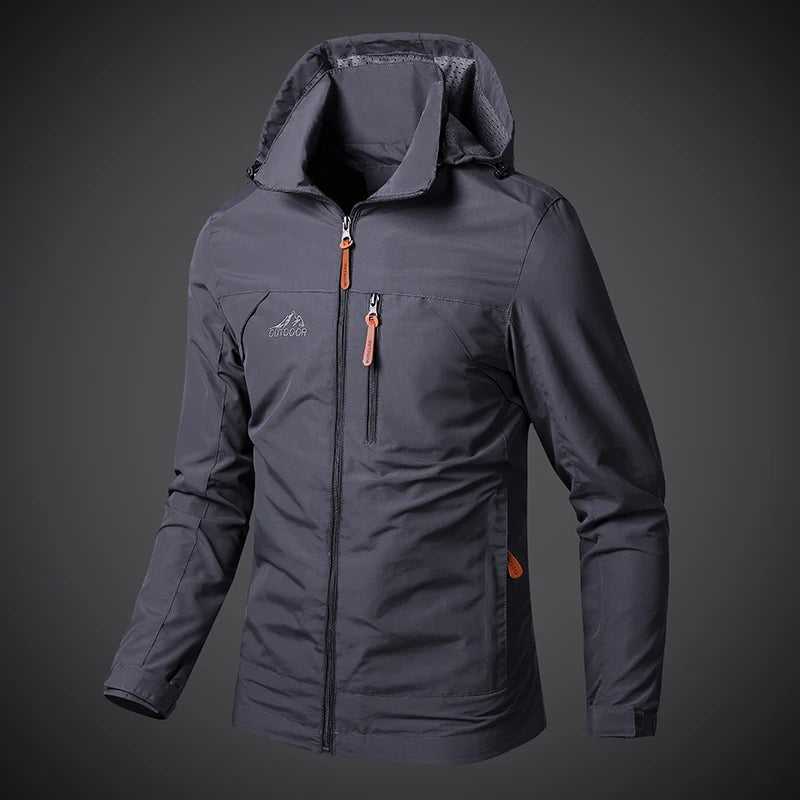 Men's Waterproof Military Hooded Windbreaker