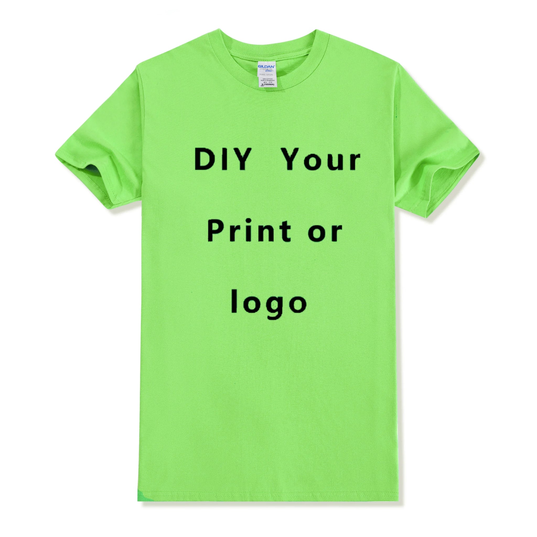 Custom T shirt Women Men Customised Printed 100% Cotton Short Sleeve Your Logo Photo Brand Text Tee Personalize Graphic Clothing