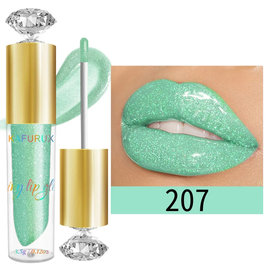 9-Color Diamond Shimmer Glitter Lip Gloss