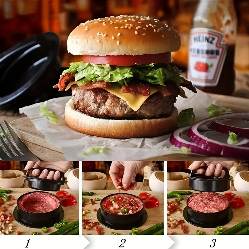 1 Set, Suitable for RV Kitchen, Non-stick Hamburger Machine, Meat Pie Machine Mold, Suitable for Meat Milk Cheese Vegetables 3