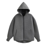 Unisex Oversized Winter Zipper Hoodie