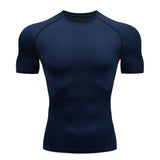 Men's T Shirt Outdoor Training Fitness Gym Jogging Running Sweatshirt Bat/-Man Compression Shirts Tight Elastic Breathable 3