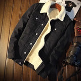 Men's Fleece Lined Winter Denim Jacket | Trendy Korean & Japanese Style | Loose Fit 3