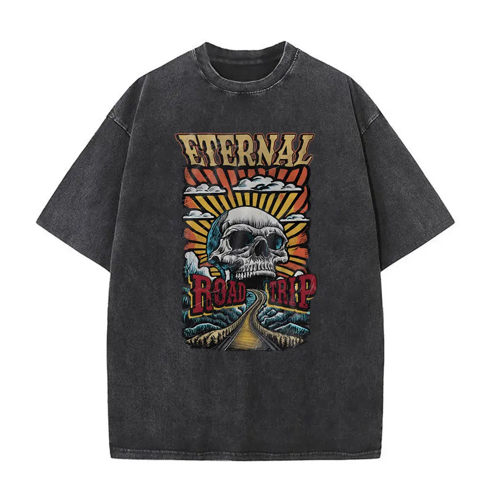 Washed-Vintage-Catch-Em-If-You-Can-Car-Print-T-Shirts-Men-Casual-Fishing-Lovers-Funny