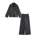 Women’s Autumn Denim Two-Piece Set