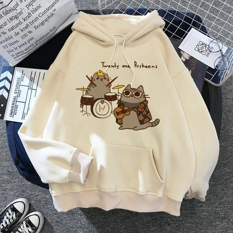 Kawaii Cat Ears Oversized Hoodie