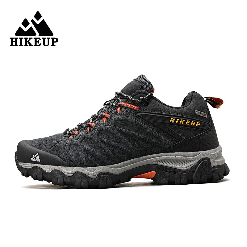 High Quality Leather Hiking Shoes Durable Outdoor Sport Men Trekking Leather Shoes Lace-Up Climbing Hunting Sneakers 3