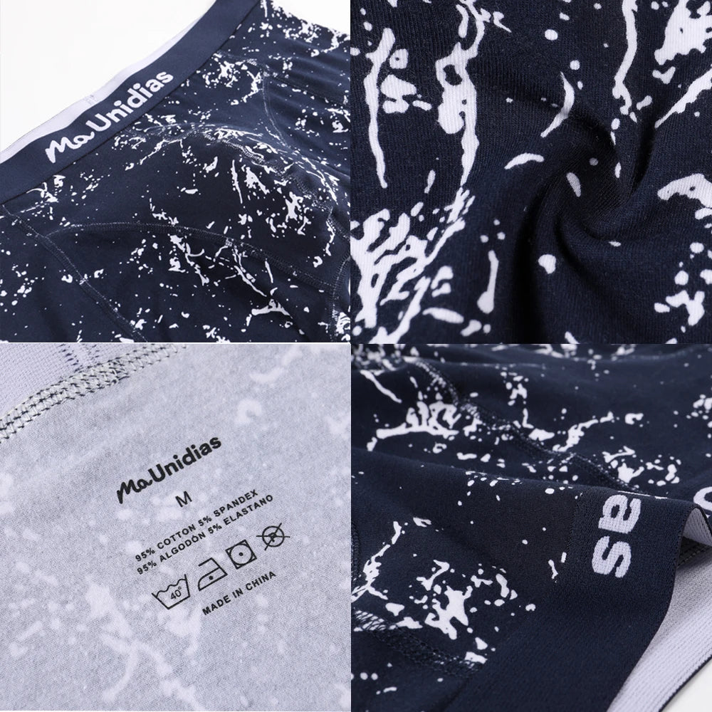 Cotton Print Boxers For Man Underwear Mens Boxer Shorts And Underpants Sexy Men's Panties Plus Size 4