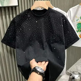 Rhinestone Rivet Men’s Fashion Tee
