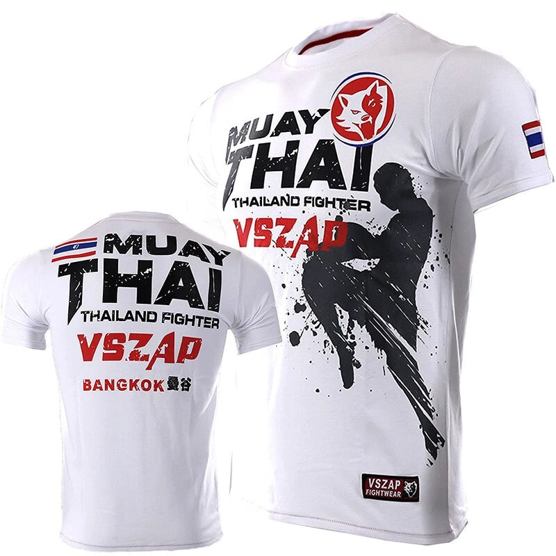 Muay Thai T Shirt Running Fitness Sports T-shirt For Men Outdoor Boxing Wrestling Tracksuits Summer Women's Clothing Sweatshirt 2