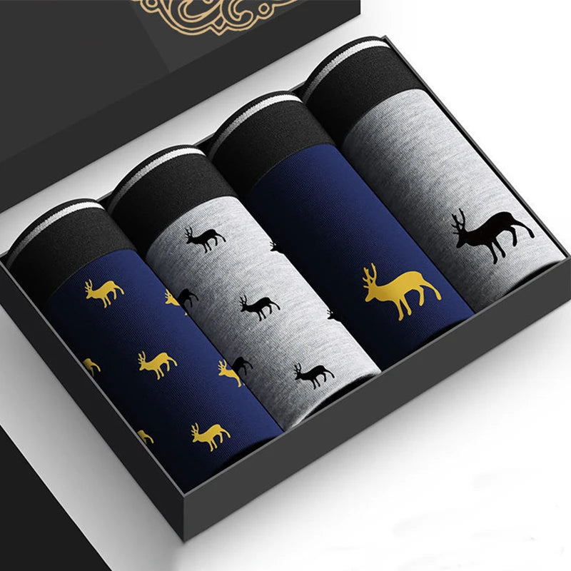 4-Pack Men’s Comfort Cotton Boxer Shorts