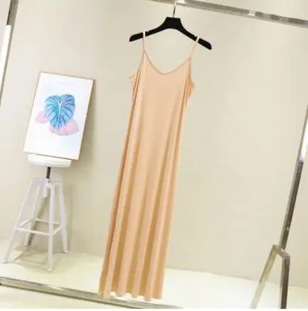 Spring-Summer-2024-Woman-Tank-Dress-Casual-Modal-Sexy-Camisole-Elastic-Female-Home-Beach-Dresses-O