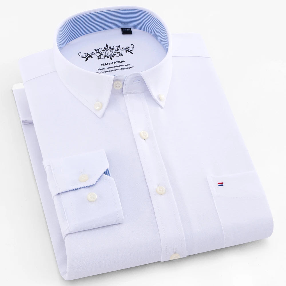 Men's Premium Cotton Blend Business Shirt