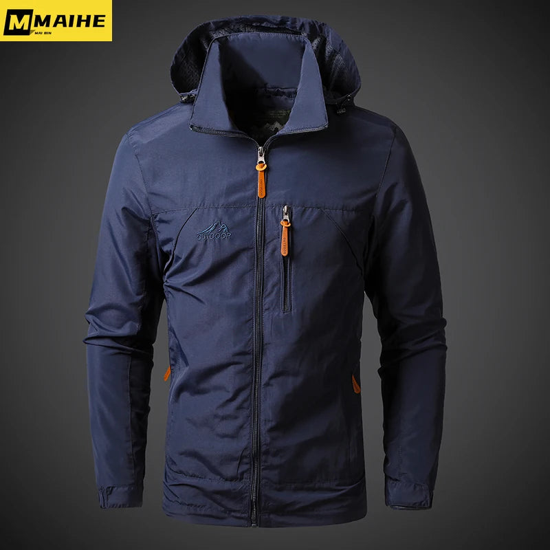 Mens Windbreaker Jackets Waterproof Military Hooded Coat Male New Combat Jackets Men Autumn Outdoor Hiking Biking Bomber Outwear 5